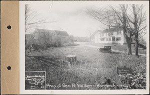 George B. Walker, house, etc., Hardwick, Mass., Nov. 5, 1929