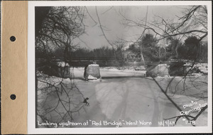 Looking upstream at "Red Bridge," West Ware, Mass., Dec. 9, 1929