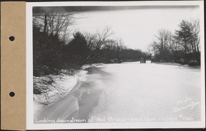 Looking downstream at "Red Bridge," West Ware, Mass., Dec. 9, 1929