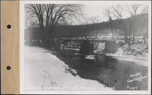 Looking upstream at Cabot's Bridge, Enfield, Mass., Dec. 9, 1929