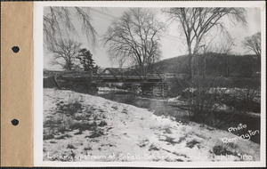 Looking upstream at Enfield-Belchertown bridge, Mass., Dec. 9, 1929