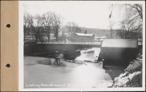 Looking downstream at Enfield bridge, Enfield, Mass., Dec. 9, 1929