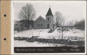 St. Anne's Church (Catholic), church, North Dana, Dana, Mass., Jan. 30, 1930