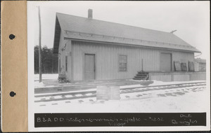 Boston & Albany Railroad Station - Greenwich Village, Greenwich, Mass., Feb. 18, 1930