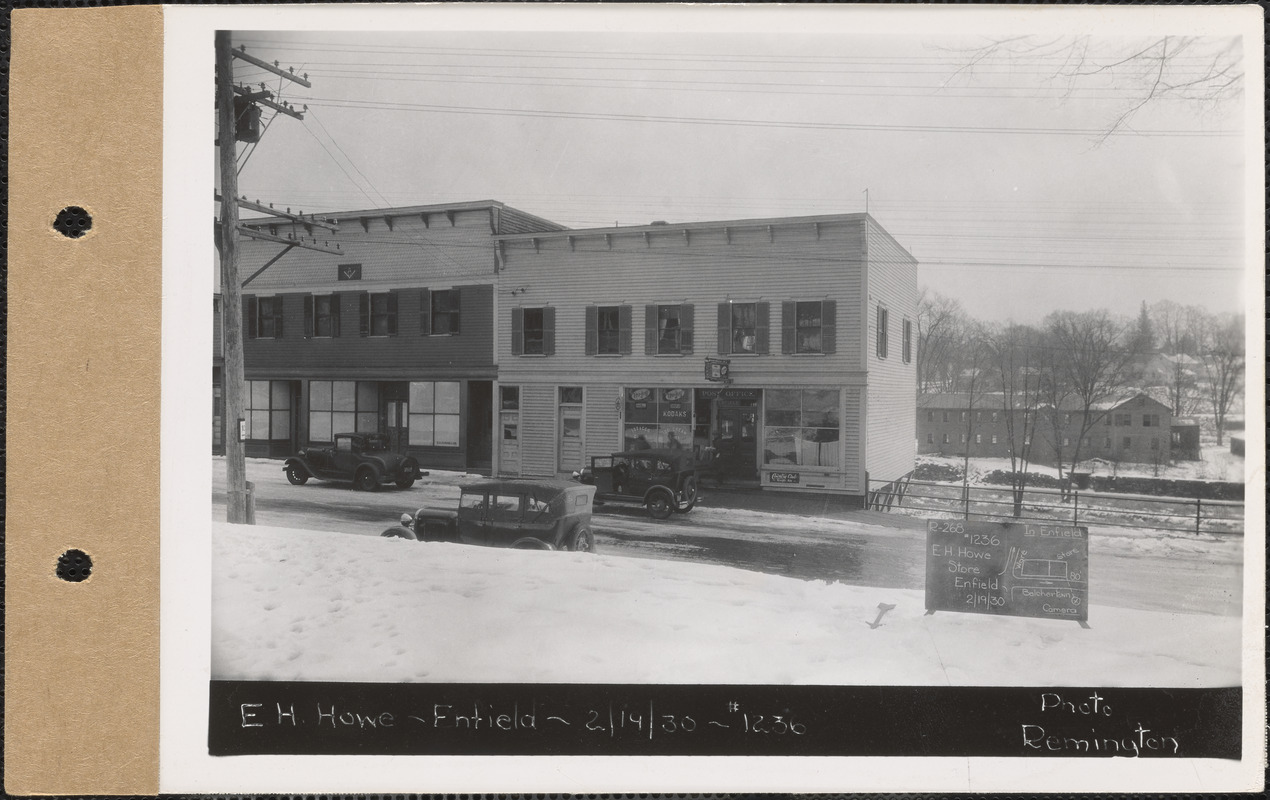 Edwin H. Howe, store, Enfield, Mass., Feb. 19, 1930