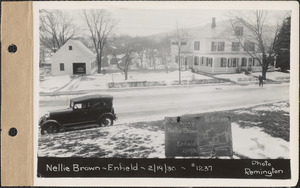 Nellie Brown, house and garage, Enfield, Mass., Feb. 19, 1930