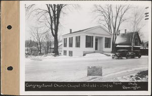 Massachusetts Congregational Conference Missionary Society, chapel, Enfield, Mass., Feb. 19, 1930