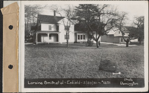 Loraine Smith et al., house, barn (corner house), Enfield, Mass., Feb. 28, 1930