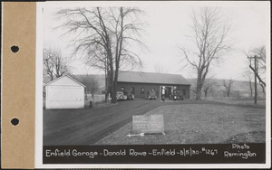 Enfield Garage, Donald Rowe, Enfield, Mass., Mar. 5, 1930
