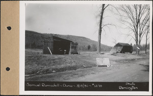 Samuel Ramsdell, garage and barn, Dana, Mass., Mar. 13, 1930