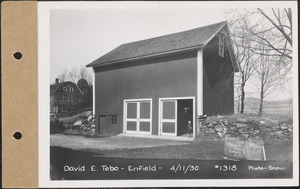 David E. Tebo, garage, Enfield, Mass., Apr. 11, 1930