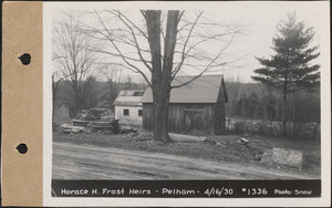 Horace H. Frost heirs, shed, Pelham, Mass., Apr. 16, 1930