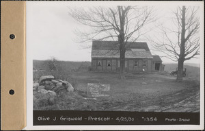 Olive J. Griswold, house, Prescott, Mass., Apr. 25, 1930