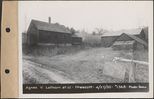 Agnes V. Latham et al., house, barn, Prescott, Mass., Apr. 25, 1930