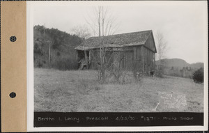Bertha I. Leary, barn, Prescott, Mass., Apr. 25, 1930