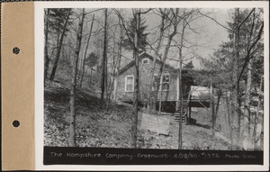 The Hampshire Company, camp, Quabbin Lake, Greenwich, Mass., Apr. 28, 1930
