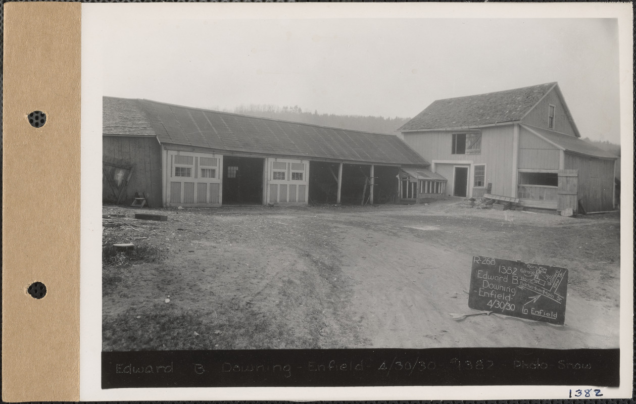 Edward B. Downing, Barn (Main Street), Enfield, Mass., Apr. 30, 1930 ...