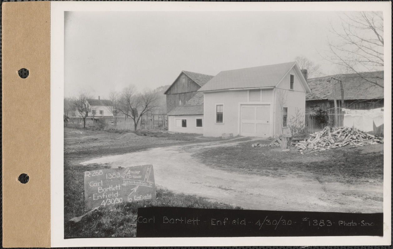 Carl Bartlett, Garage, Enfield, Mass., Apr. 30, 1930 : Parcel No. 268 ...