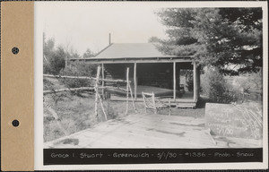 Grace I. Stuart, camp, Swift River East Branch, Greenwich, Mass., May 1, 1930