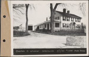 Charles D. Wheeler, house, barn, Greenwich Plains, Greenwich, Mass., May 1, 1930