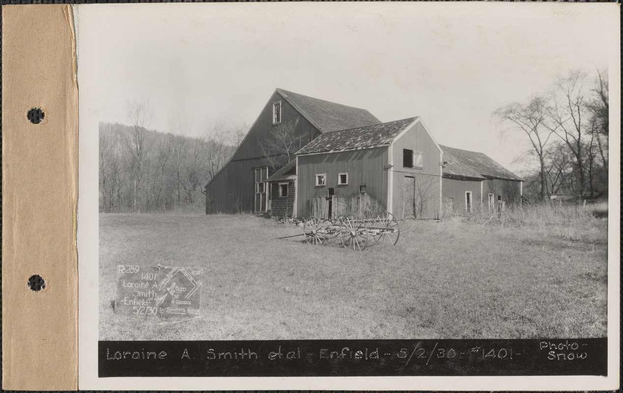 Loraine A. Smith Et Al., Barn, Etc., Smith's Village, Enfield, Mass ...