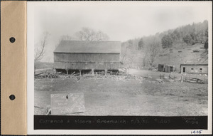 Clarence A. Moore, barn, chicken houses, Greenwich, Mass., May 2, 1930