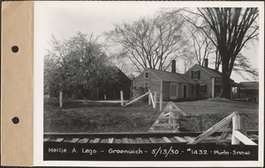 Nellie A. Lego, house, barn, Greenwich, Mass., May 13, 1930