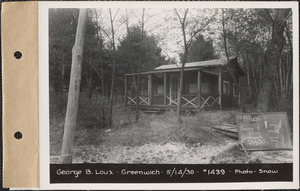 George B. Loux, cottage, Warner Pond, Greenwich, Mass., May 14, 1930