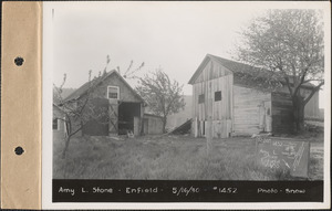 Amy L. Stone, barn, garage, Enfield, Mass., May 16, 1930