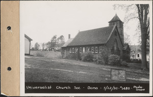 Universalist Church Society, church, North Dana, Dana, Mass., May 22, 1930