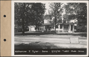Katherine T. Tyler, house, garage, North Dana, Dana, Mass., May 22, 1930