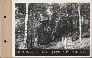David Ouimette, cottage, Neeseponsett Pond, Dana, Mass., May 23, 1930