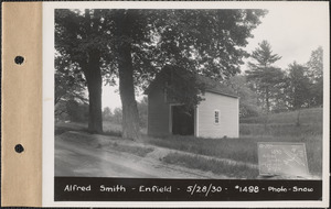 Alfred Smith, garage, Enfield, Mass., May 28, 1930