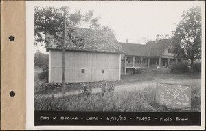 Etta M. Brown, house, barn, Dana Center, Dana, Mass., June 11, 1930