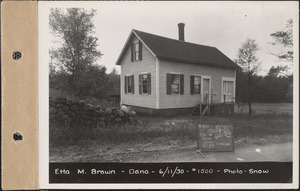 Etta M. Brown, cottage, Dana Center, Dana, Mass., June 11, 1930