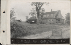 Gertrude W. Powell, house, etc., Dana Center, Dana, Mass., June 11, 1930