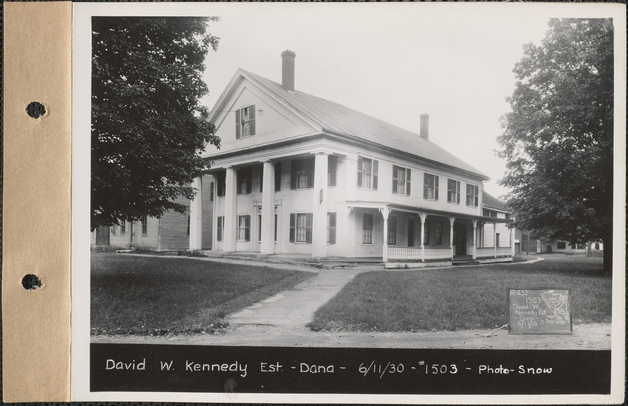 David W. Kennedy estate, hotel, Dana Center, Dana, Mass., June 11, 1930 ...