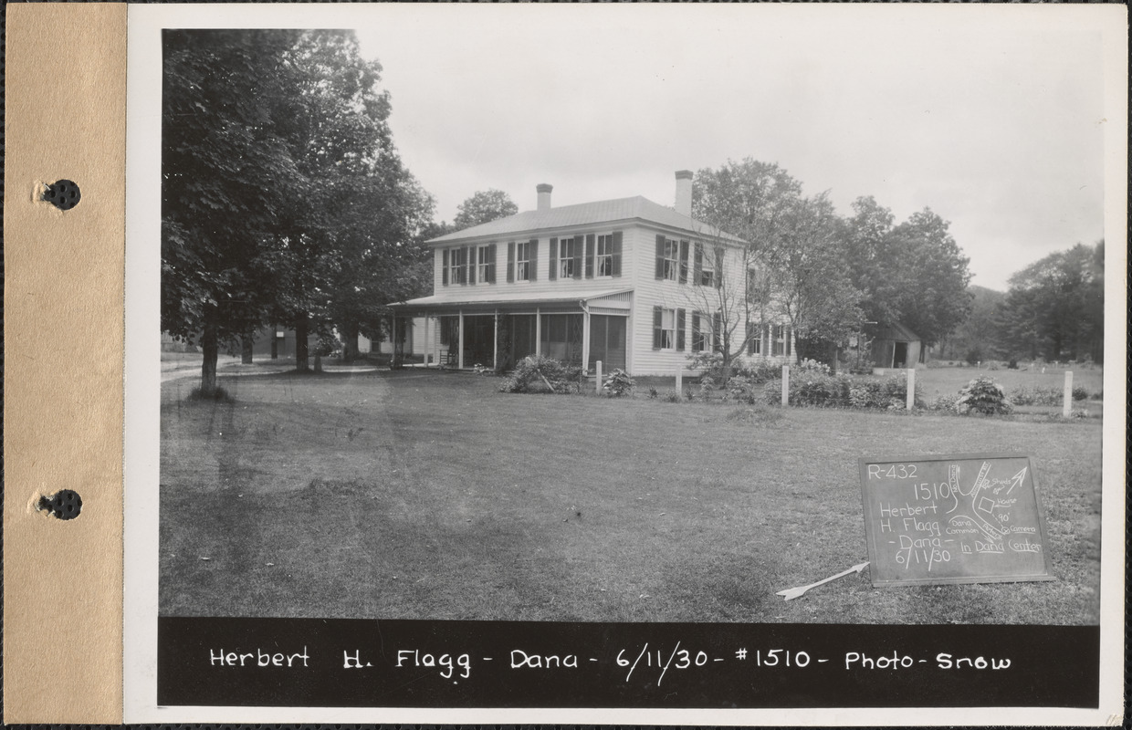 Herbert H. Flagg, house, Dana Center, Dana, Mass., June 11, 1930 ...