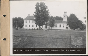 Inhabitants of the Town of Dana, school and town hall, Dana Center, Dana, Mass., June 11, 1930