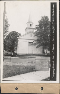 Congregational Society of Dana, church, Dana Center, Dana, Mass., June 11, 1930