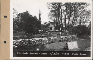 Elizabeth Bedell, house, sunken garden, Dana, Mass., June 13, 1930