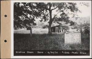 Kristine Olsen, chicken houses, Dana, Mass., June 24, 1930