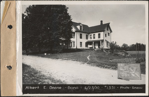 Albert E. Doane, house, Dana, Mass., June 25, 1930