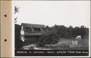 Redford K. Johnson, house, pumphouse, Dana, Mass., June 25, 1930