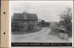 Alice E. Sampson, house and barn, New Salem, Mass., May 26, 1931