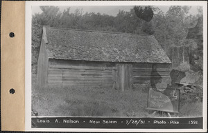 Louis A. Nelson, barn, New Salem, Mass., July 28, 1931