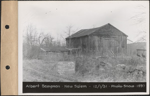 Albert Sampson, barn, New Salem, Mass., Dec. 1, 1931