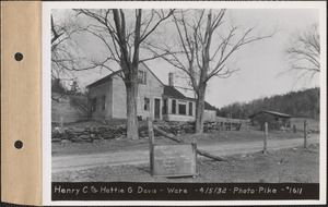 Henry C. and Hattie J. Davis, house and shed, Ware, Mass., Apr. 5, 1932