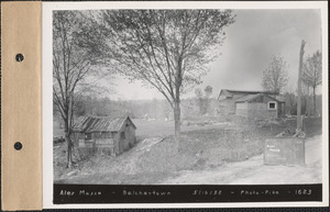 Alex Masse, house and shed, Belchertown, Mass., May 16, 1932