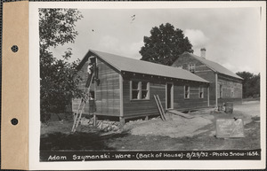 Adam Szymanski, back of house, Ware, Mass., Aug. 29, 1932